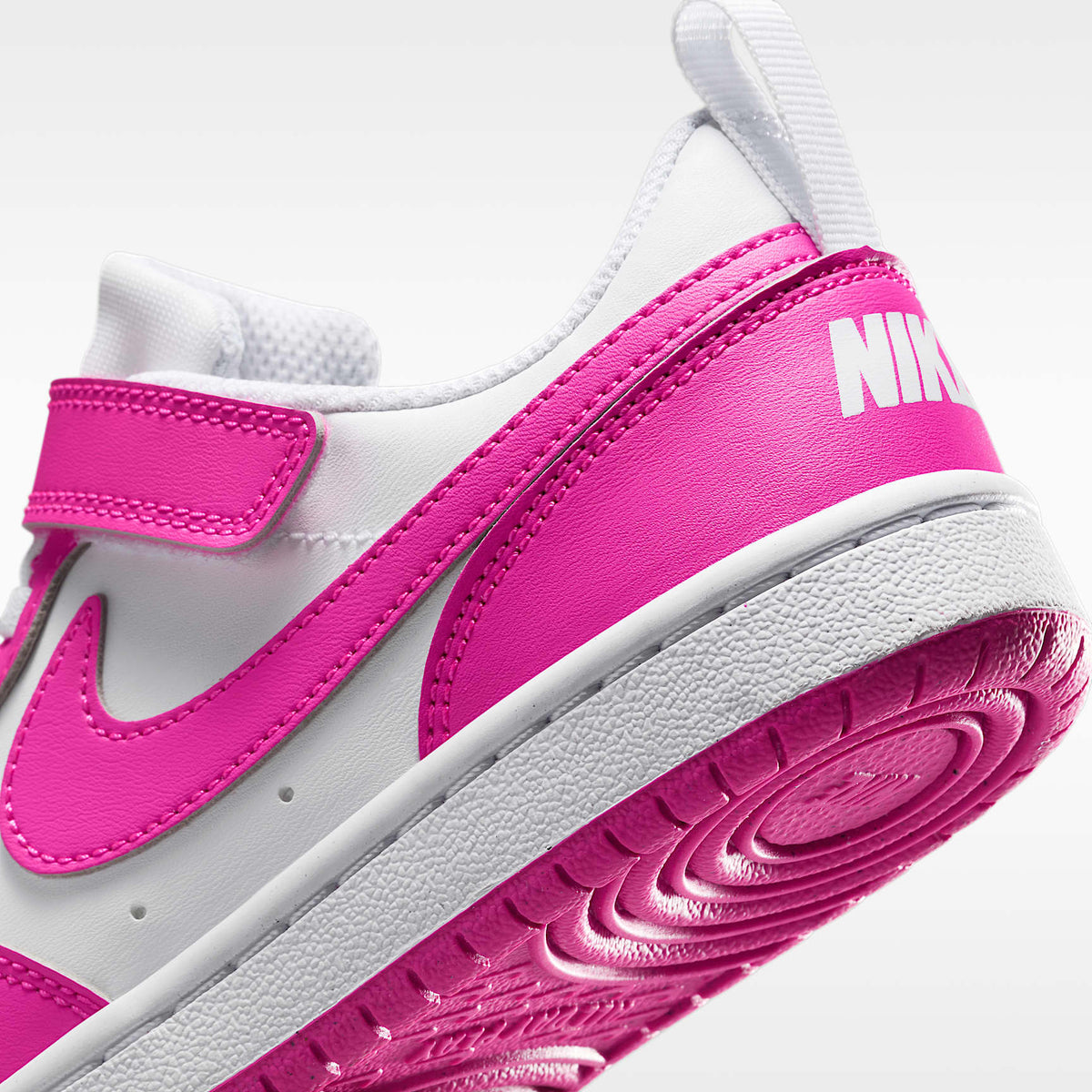 Nike Court Borough Low Recraft – Blanco/Fucsia láser – vista 8