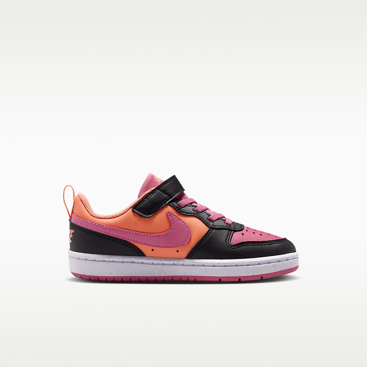 Nike Court Borough Low Recraft – Escarcha naranja/Negro/Peonía/Peonía – vista 3