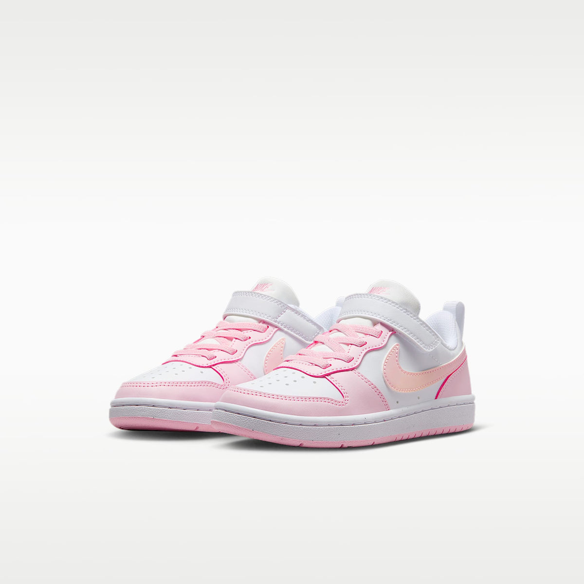Nike Court Borough Low Recraft – Blanco/Espuma rosa – vista 5