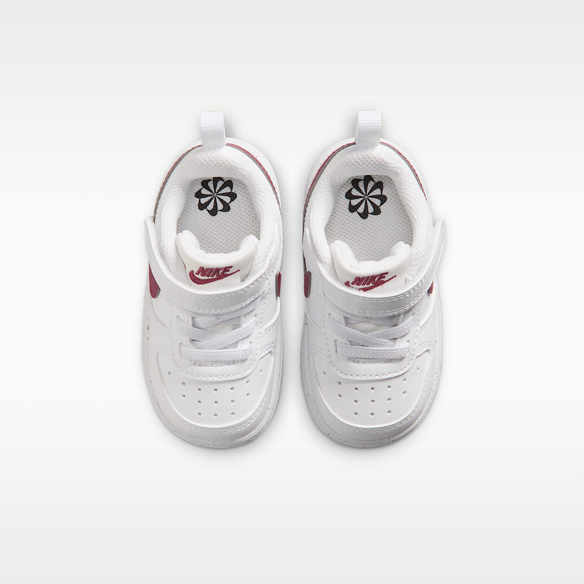 Nike Court Borough Low Recraft – Blanco/Rosa humo – vista 4