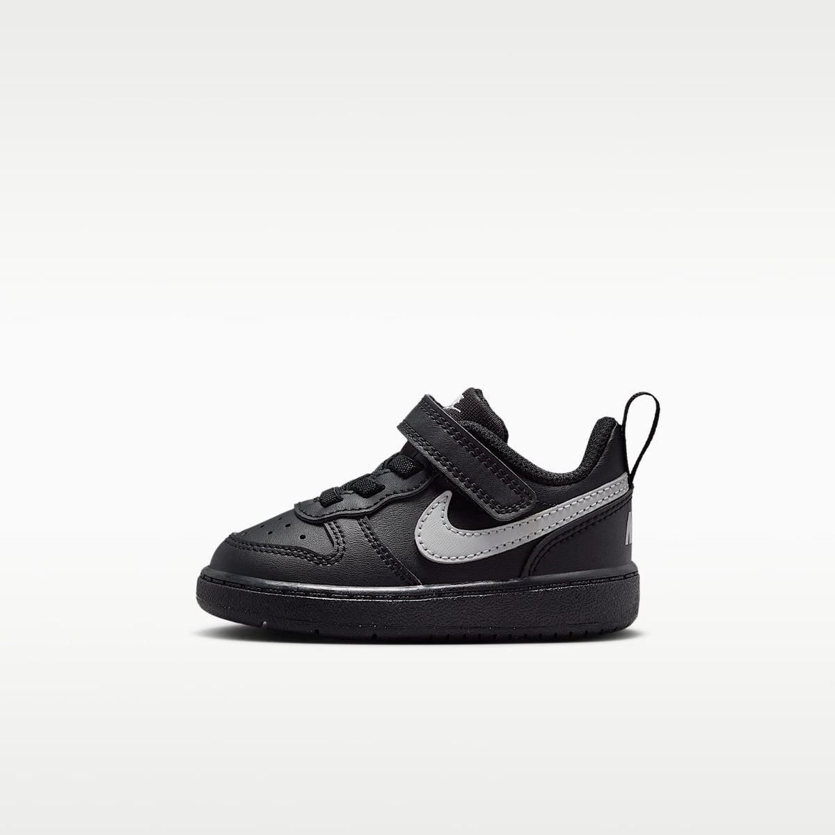 Nike Court Borough Low Recraft – Negro/Negro/Gris niebla – vista 1