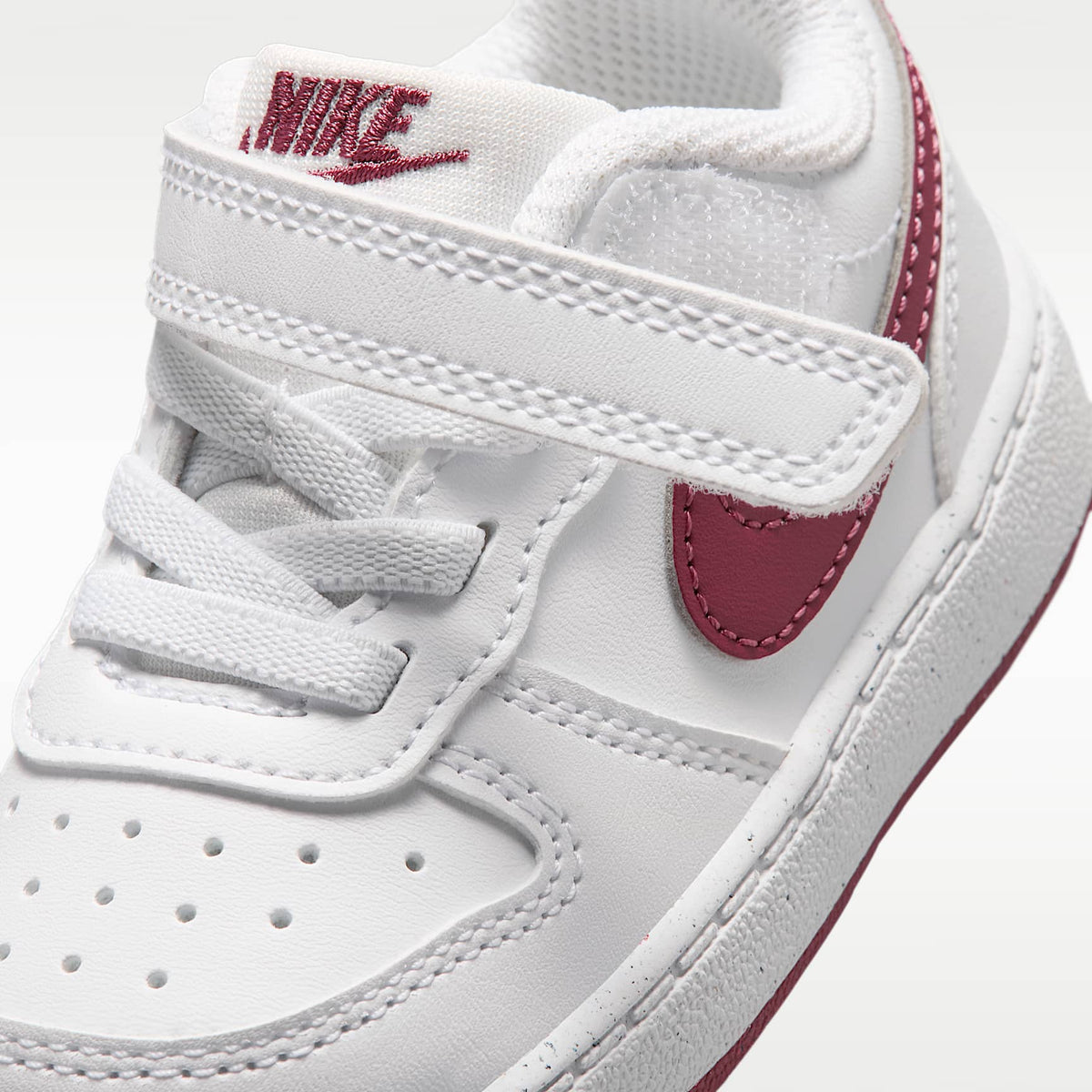 Nike Court Borough Low Recraft – Blanco/Rosa humo – vista 7