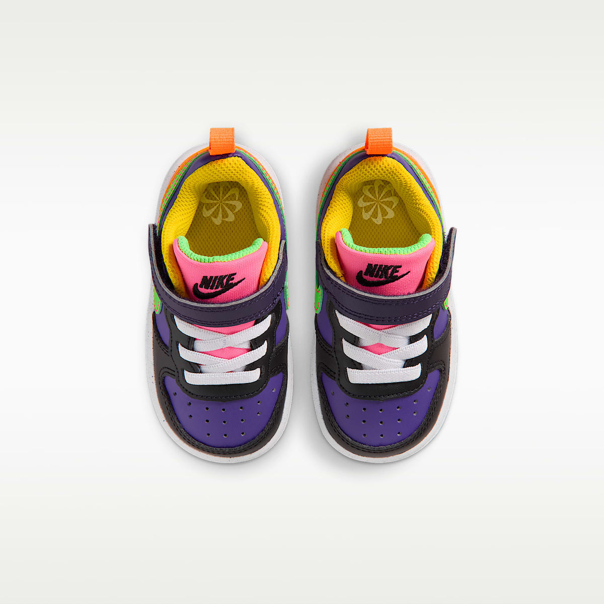 Nike Court Borough Low Recraft – Morado cancha/Morado cancha/Hiperrosa/Verde strike – vista 4