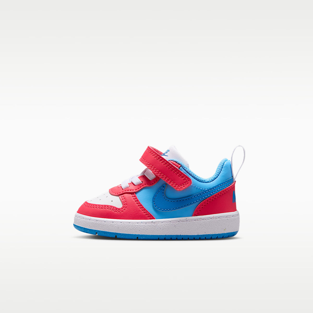 Nike Court Borough Low Recraft – Rojo fusión/Azul fútbol/Blanco/Energía – vista 1