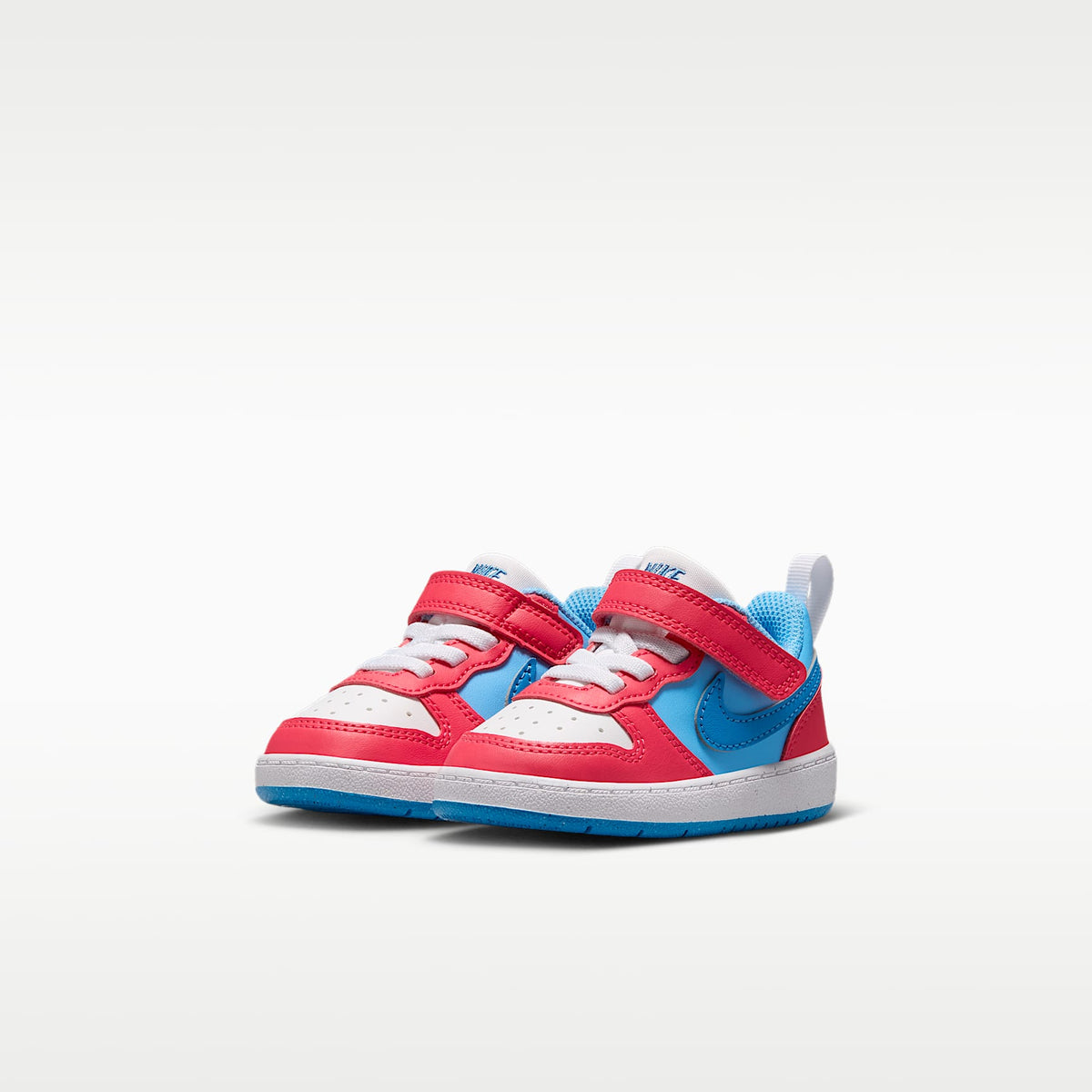 Nike Court Borough Low Recraft – Rojo fusión/Azul fútbol/Blanco/Energía – vista 5