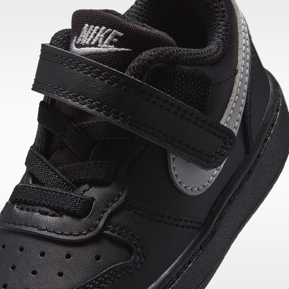 Nike Court Borough Low Recraft – Negro/Negro/Gris niebla – vista 7