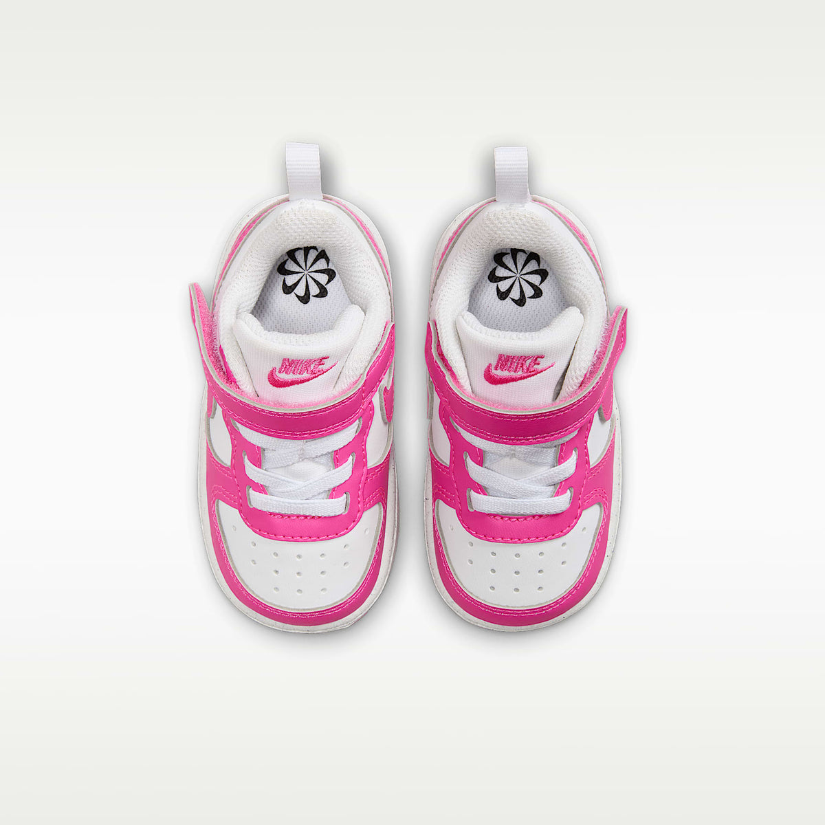 Nike Court Borough Low Recraft – Blanco/Fucsia láser – vista 4