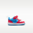 Nike Court Borough Low Recraft – Rojo fusión/Azul fútbol/Blanco/Energía – vista 3