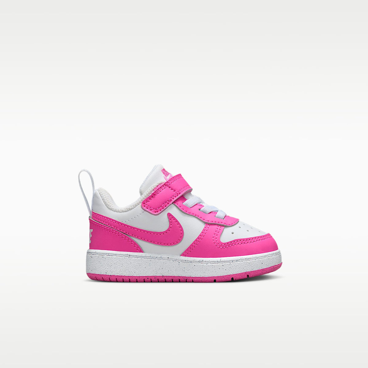 Nike Court Borough Low Recraft – Blanco/Fucsia láser – vista 3