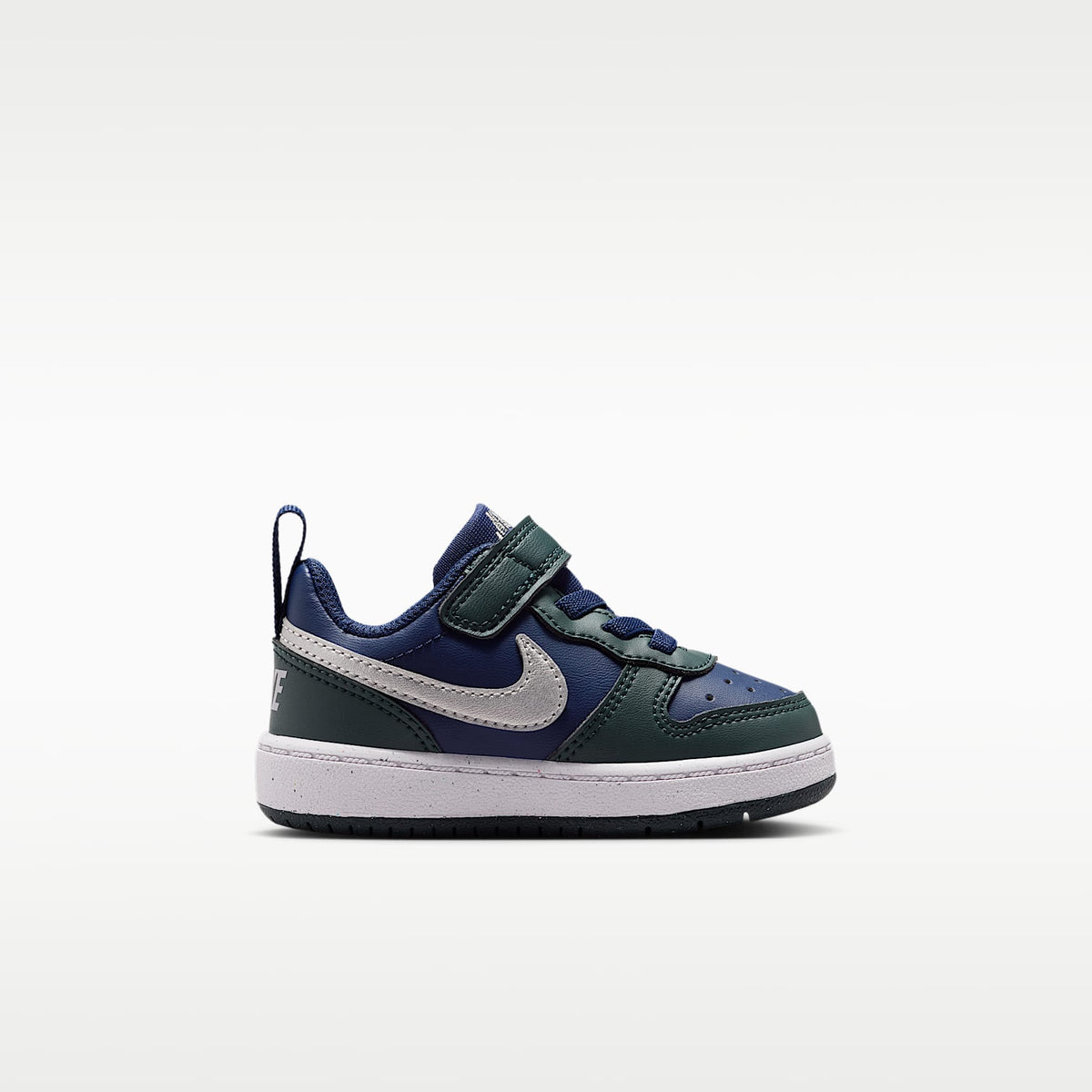 Nike Court Borough Low Recraft – Azul marino medianoche/Alga/Blanco/Plata metalizado – vista 3