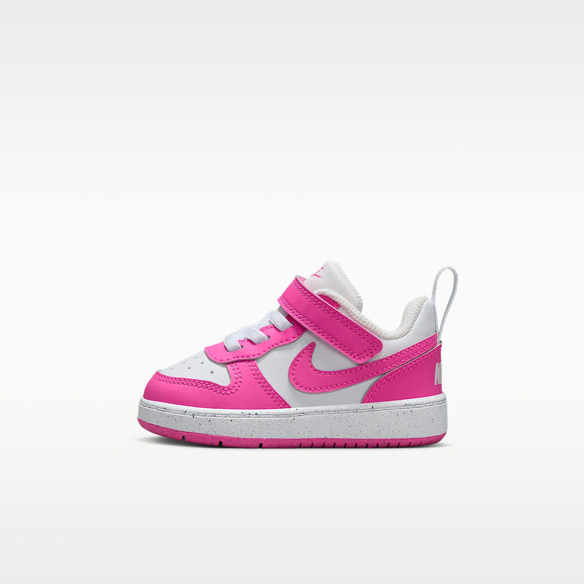 Nike Court Borough Low Recraft – Blanco/Fucsia láser – vista 1