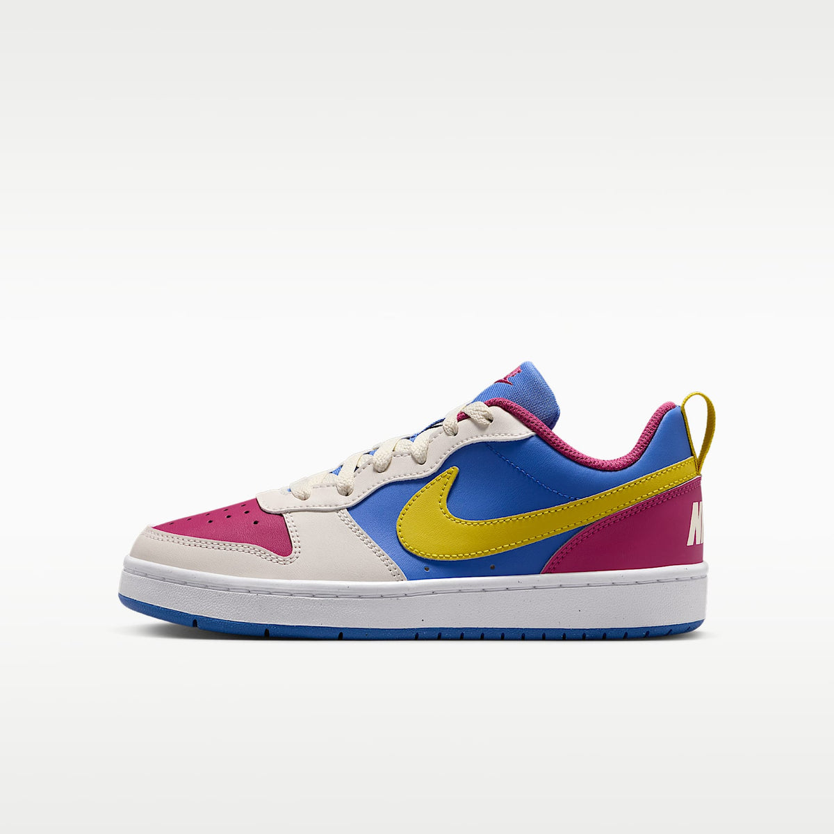 Nike Court Borough Low Recraft – Remolacha dulce/Perla suave/Azul cometa/Limón brillante – vista 1
