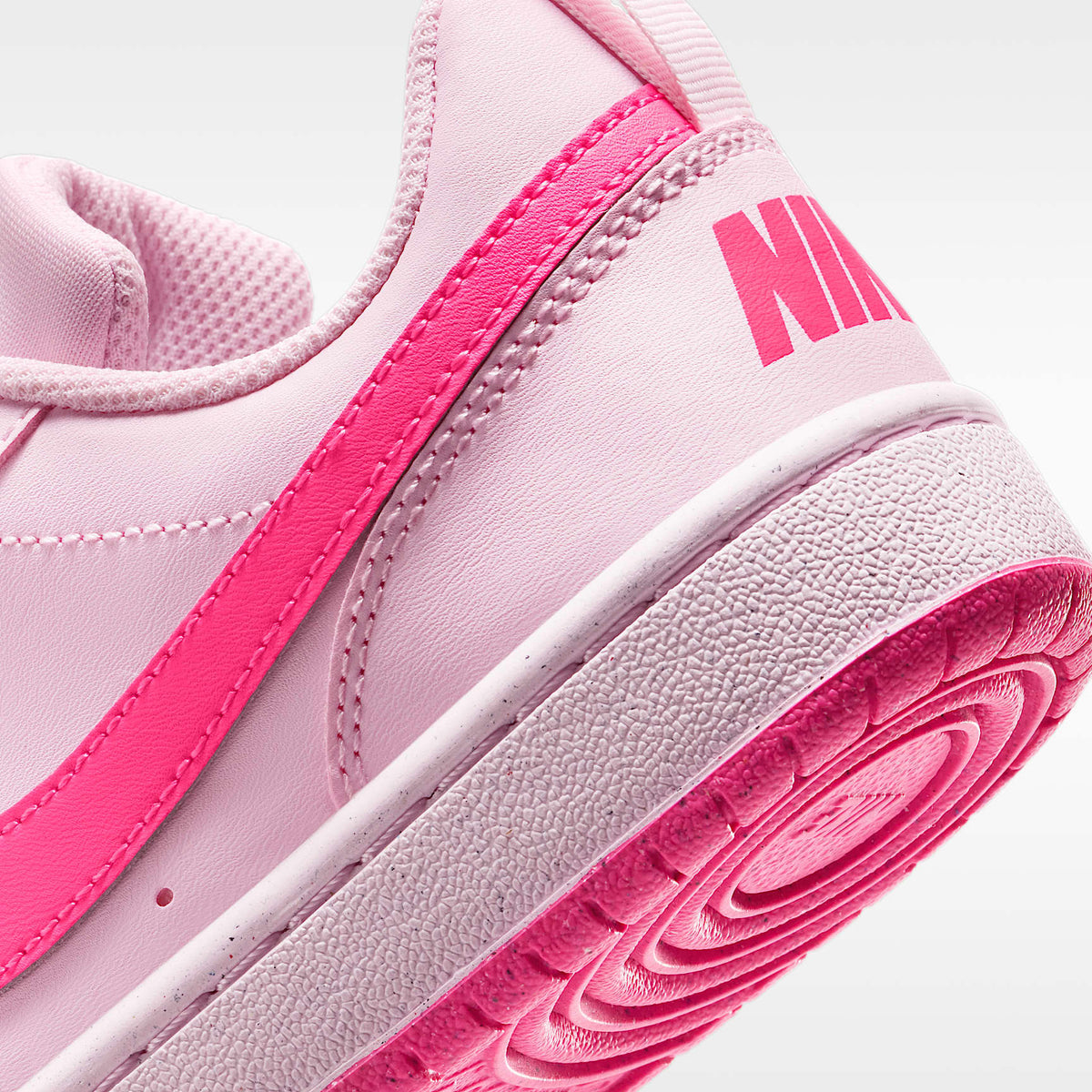 Nike Court Borough Low Recraft – Espuma rosa/Blanco/Hiperrosa – vista 8
