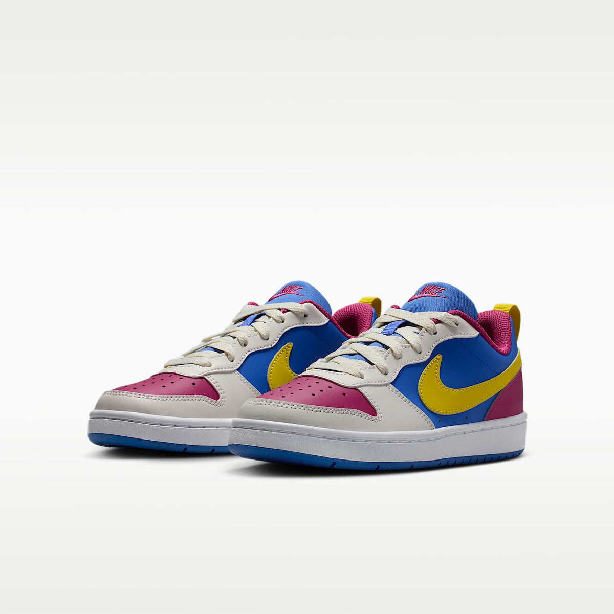 Nike Court Borough Low Recraft – Remolacha dulce/Perla suave/Azul cometa/Limón brillante – vista 5