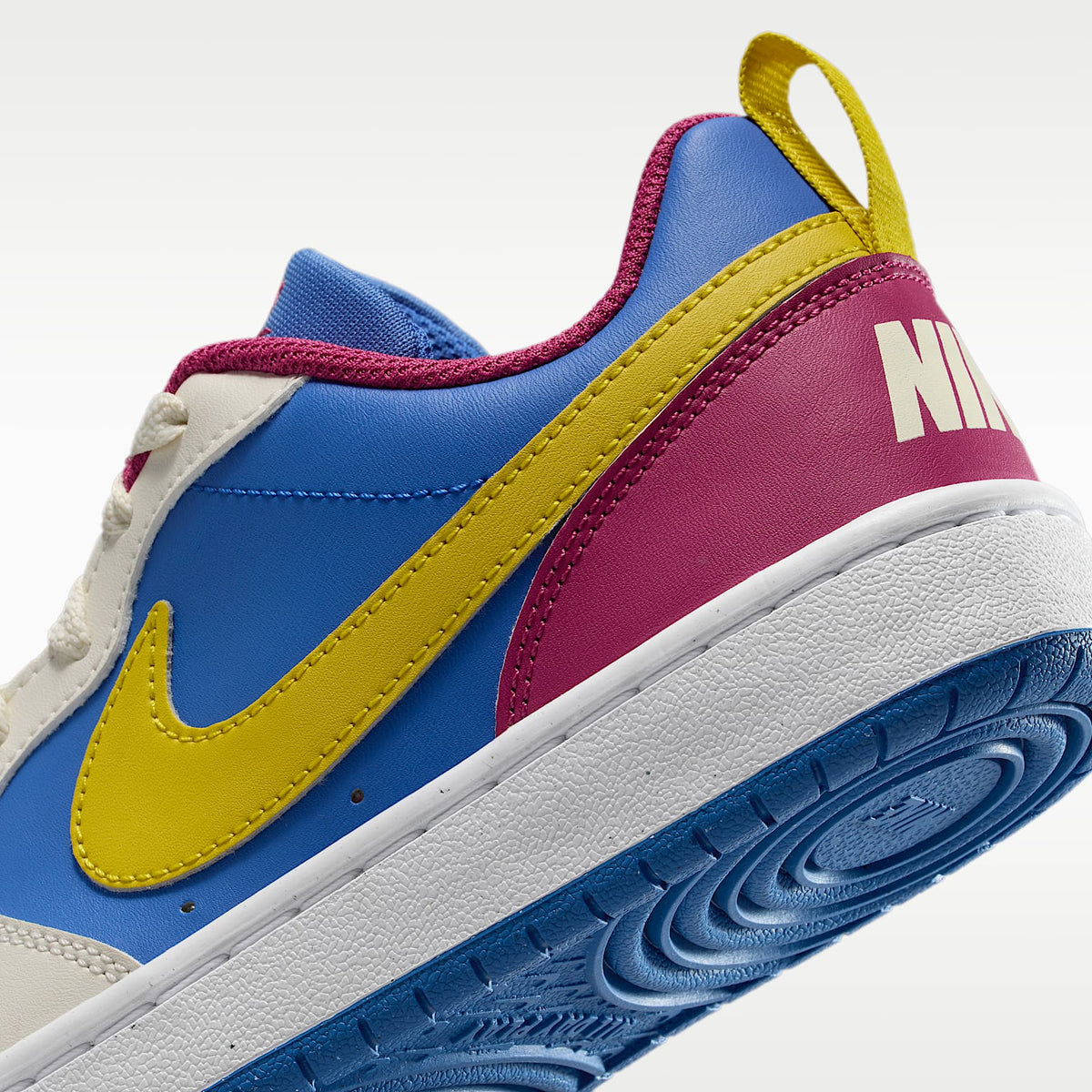 Nike Court Borough Low Recraft – Remolacha dulce/Perla suave/Azul cometa/Limón brillante – vista 8