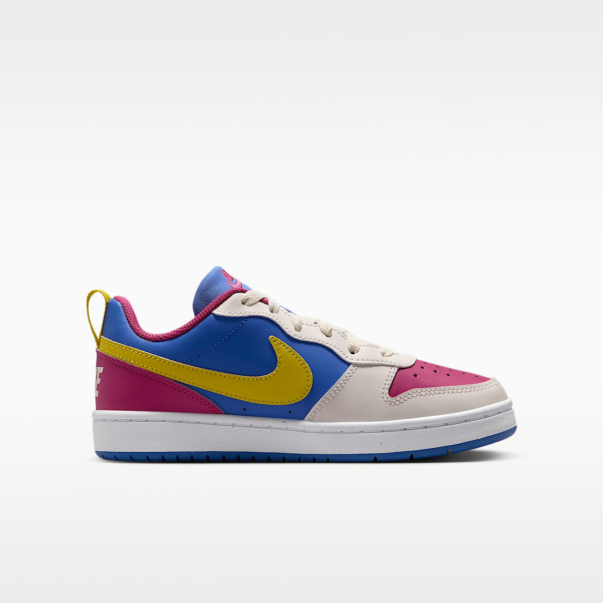 Nike Court Borough Low Recraft – Remolacha dulce/Perla suave/Azul cometa/Limón brillante – vista 3