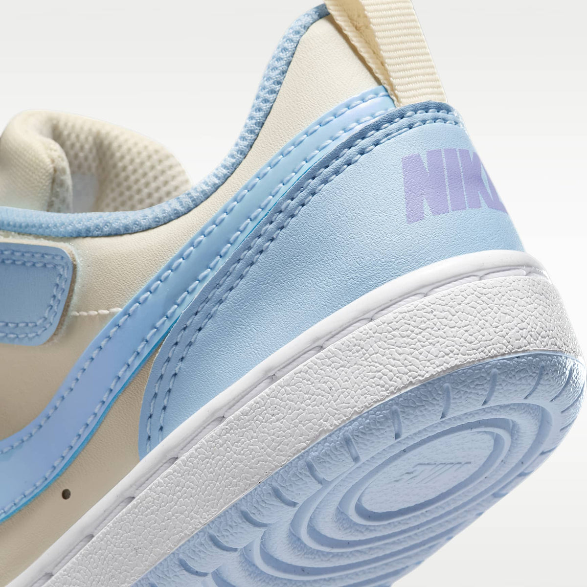 Nike Court Borough Low Recraft – Perla suave/Hortensias/Blanco/Azul celestino – vista 8