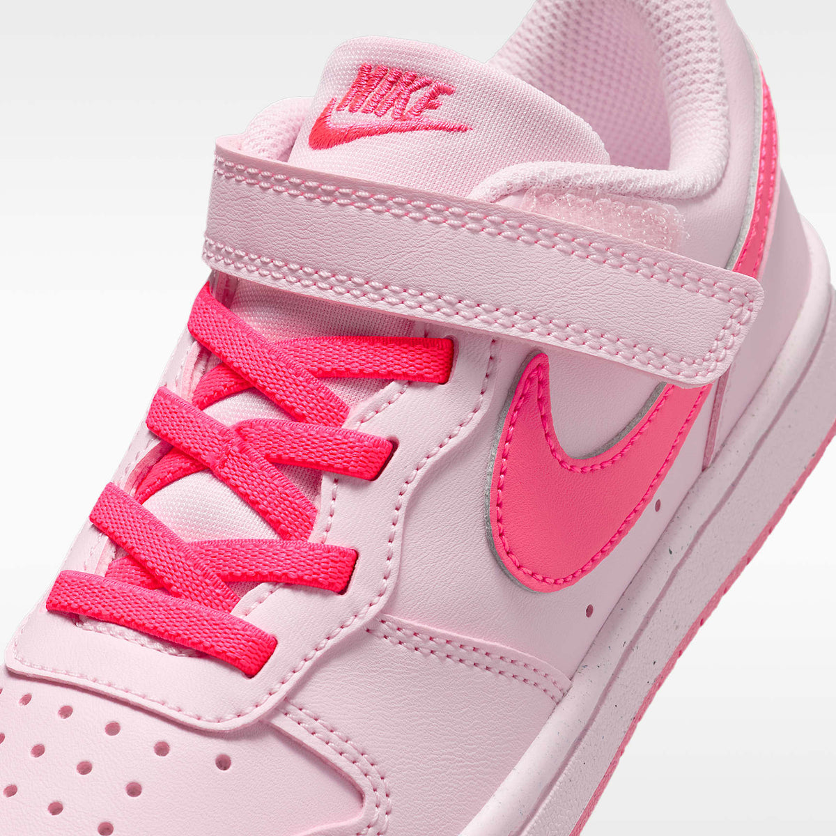 Nike Court Borough Low Recraft – Espuma rosa/Blanco/Hiperrosa – vista 7