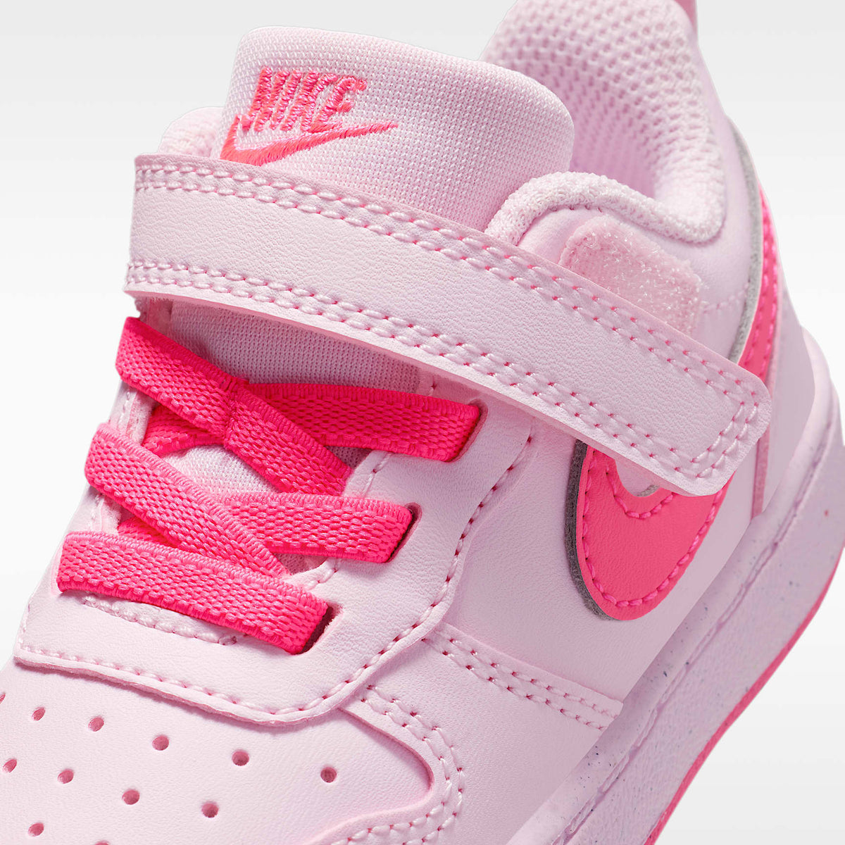 Nike Court Borough Low Recraft – Espuma rosa/Blanco/Hiperrosa – vista 7