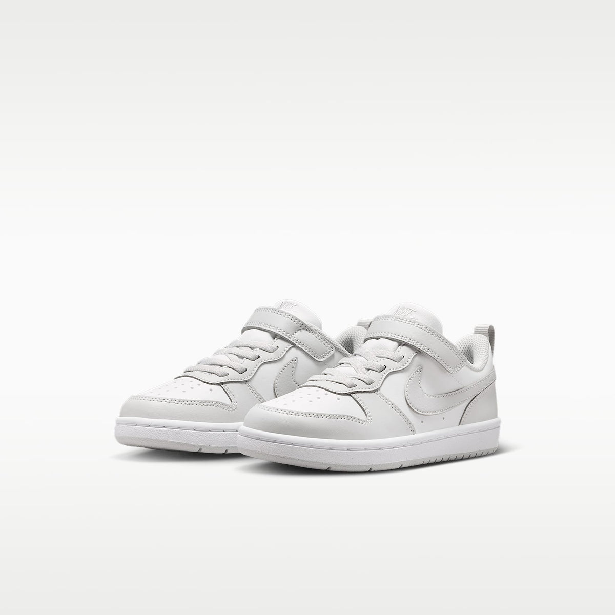Nike Court Borough Low – Blanco cáscara de huevo/Blanco/Gris niebla – vista 5
