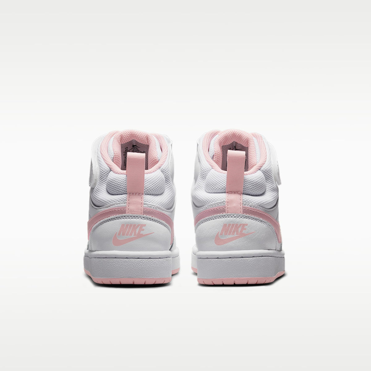 Nike Court Borough Mid 2 – Blanco/Rosa vidrio – vista 6