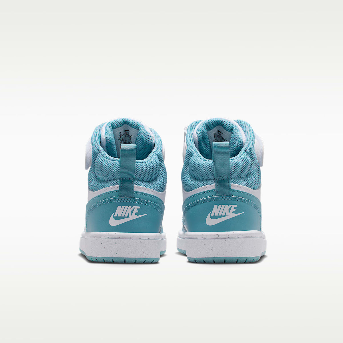 Nike Court Borough Mid 2 – Blanco/Denim turquesa – vista 6