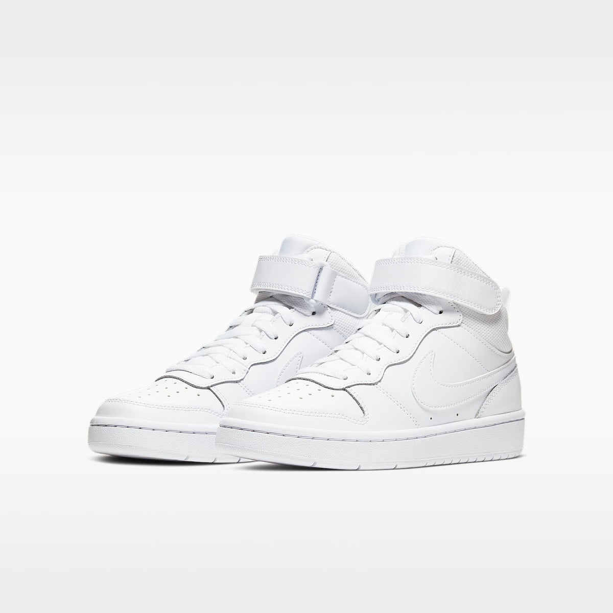 Nike Court Borough Mid 2 – Blanco/Blanco/Blanco – vista 5