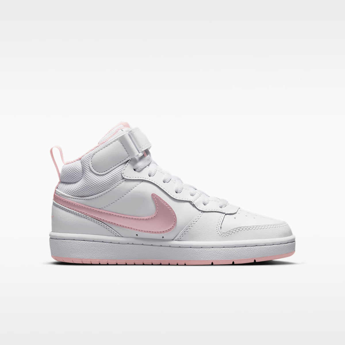 Nike Court Borough Mid 2 – Blanco/Rosa vidrio – vista 3