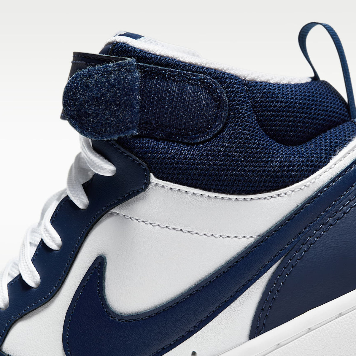 Nike Court Borough Mid 2 – Blanco/Azul señal/Azul vacío – vista 9