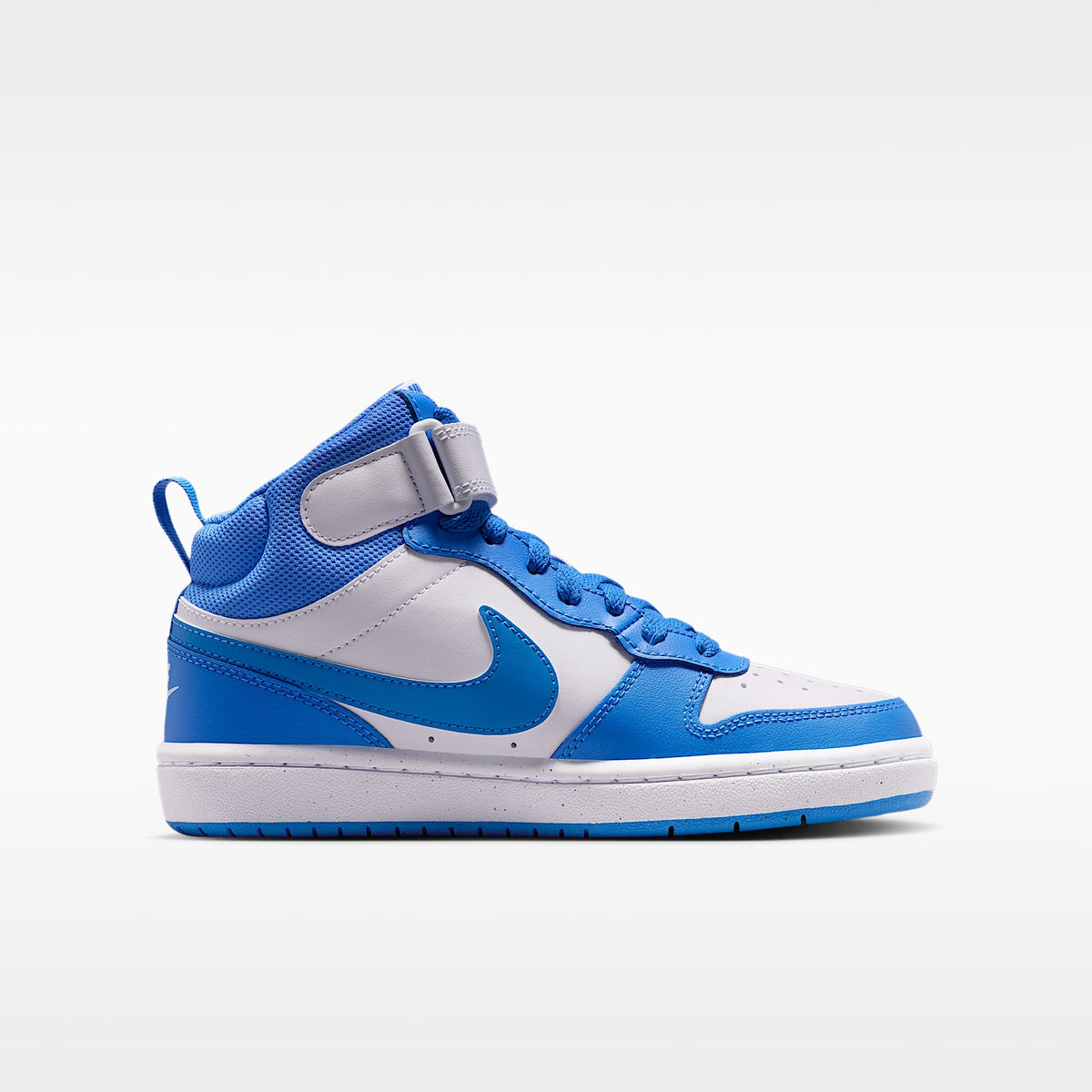 Nike Court Borough Mid 2 – Blanco/Azul cristal/Blanco/Azul cristal – vista 3