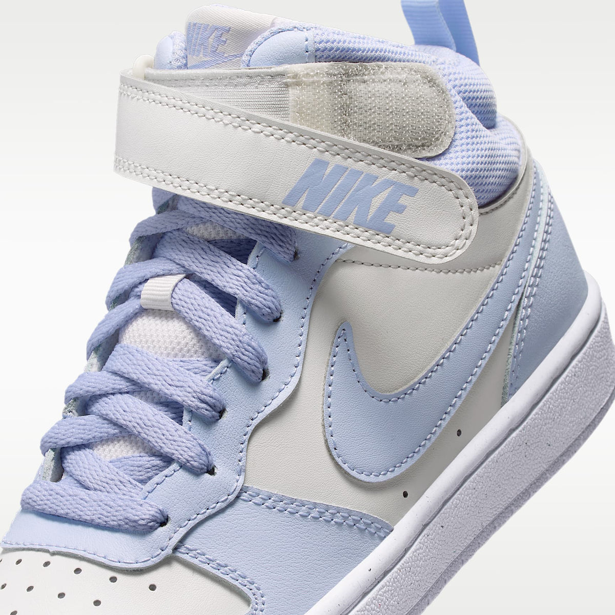 Nike Court Borough Mid 2 – Tinte platino/Blanco/Fantasma – vista 7