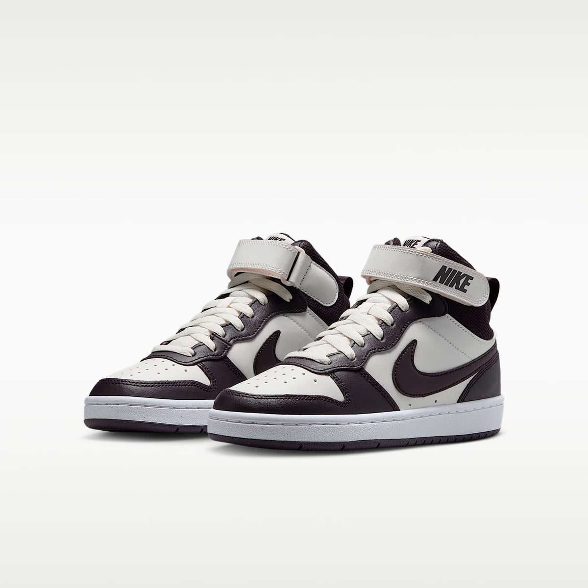 Nike Court Borough Mid 2 – Vela/Blanco/Burdeos ceniza – vista 5