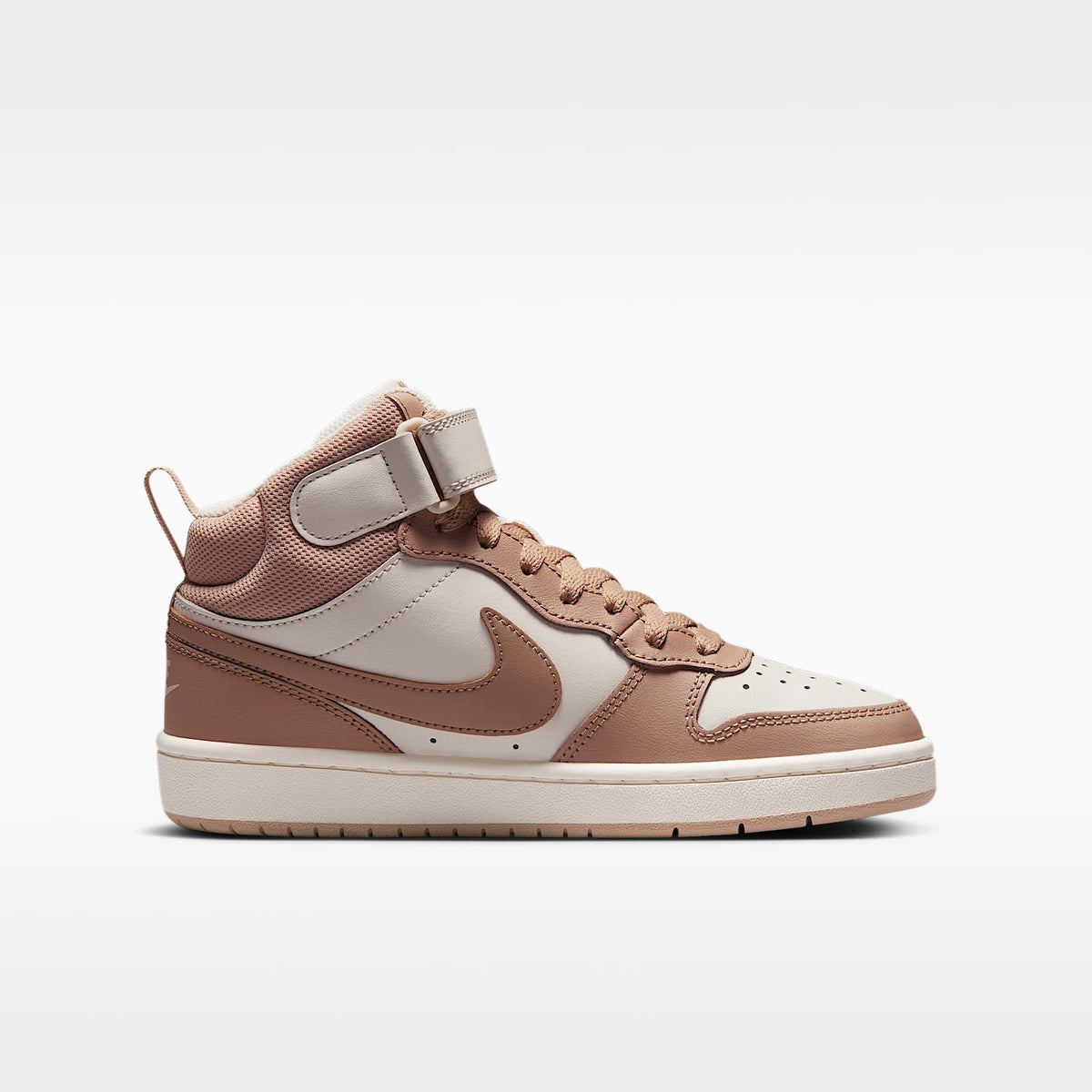 Nike Court Borough Mid 2 – Marfil pálido/Vela/Cáñamo – vista 3