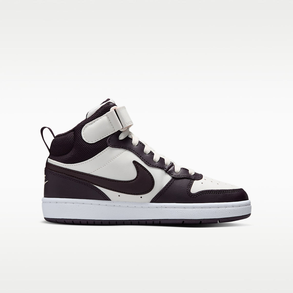 Nike Court Borough Mid 2 – Vela/Blanco/Burdeos ceniza – vista 3