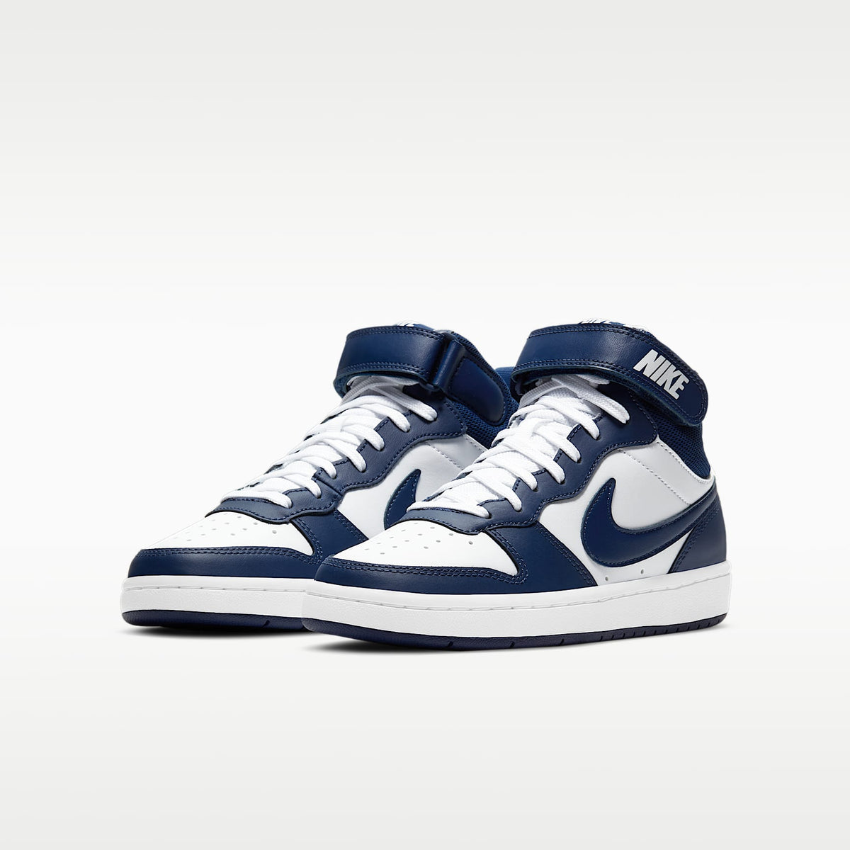 Nike Court Borough Mid 2 – Blanco/Azul señal/Azul vacío – vista 5