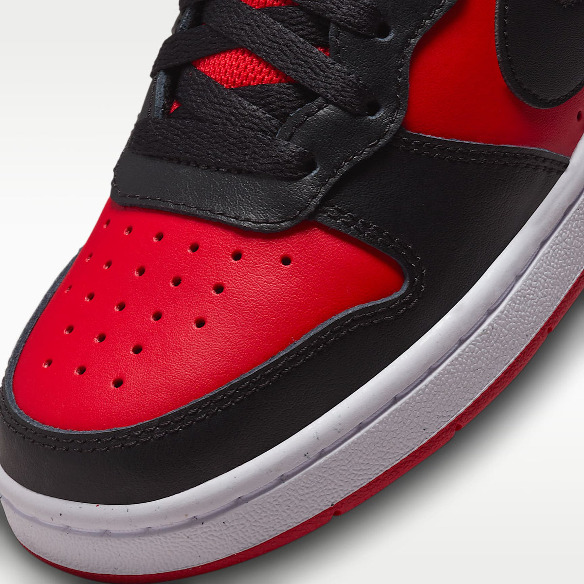 Nike Court Borough Mid 2 – Rojo universitario/Blanco/Negro – vista 7