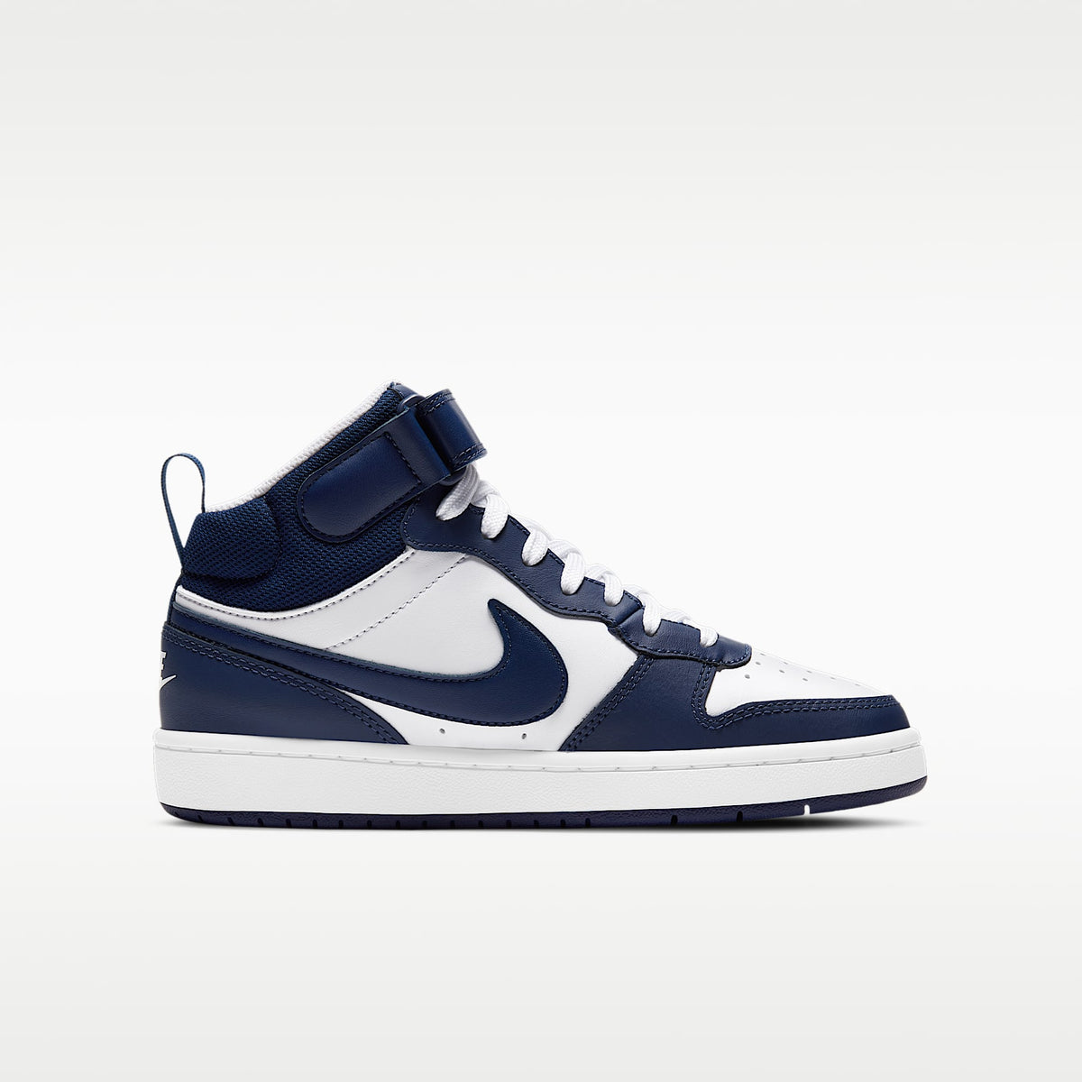 Nike Court Borough Mid 2 – Blanco/Azul señal/Azul vacío – vista 3