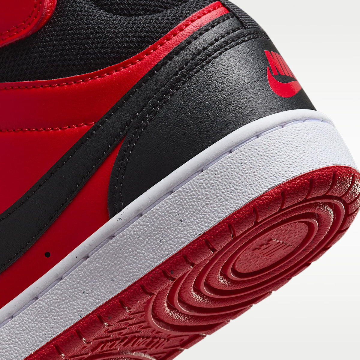 Nike Court Borough Mid 2 – Rojo universitario/Blanco/Negro – vista 8