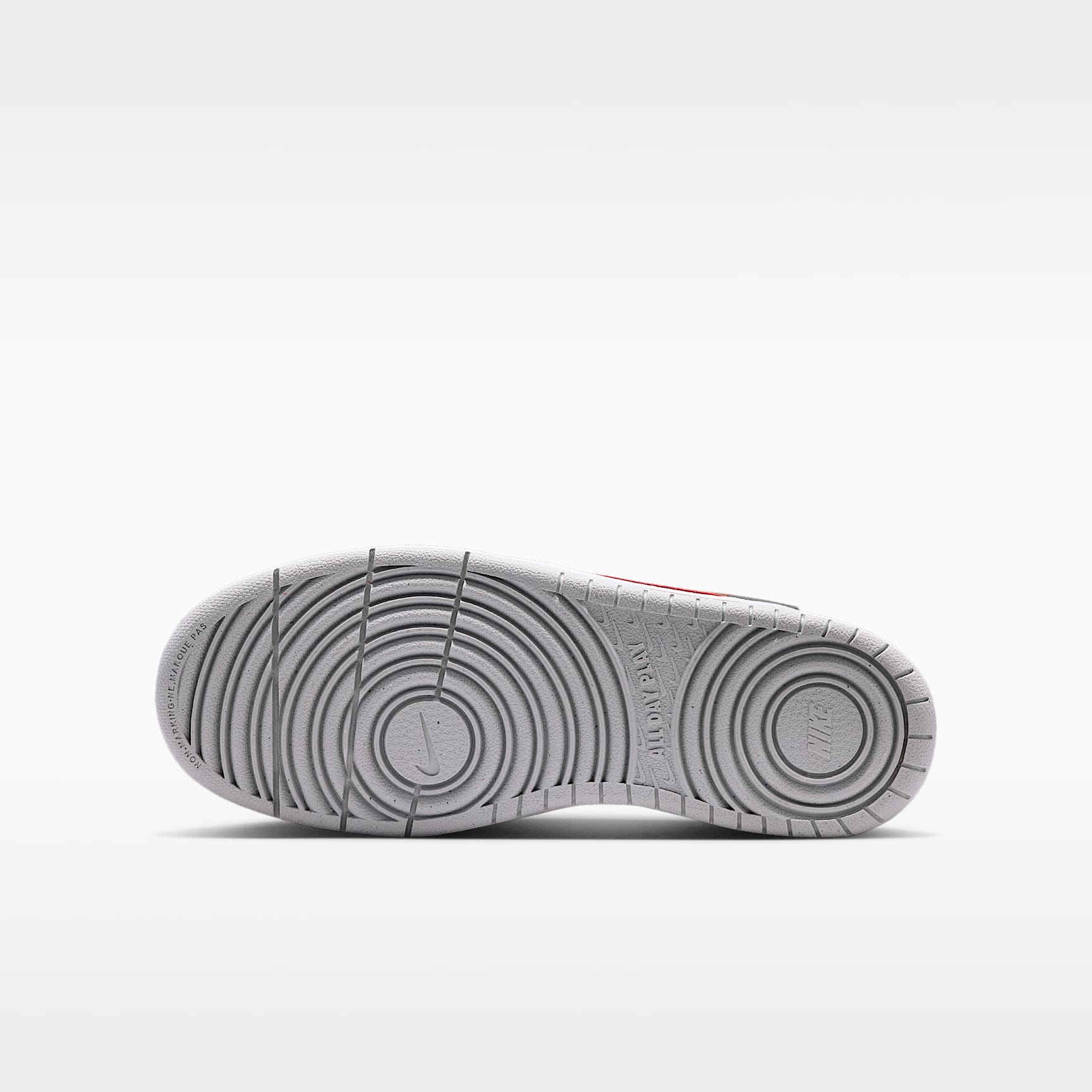 Nike Court Borough Mid 2 – Gris humo/Gris niebla/Blanco/Rojo picante – vista 2