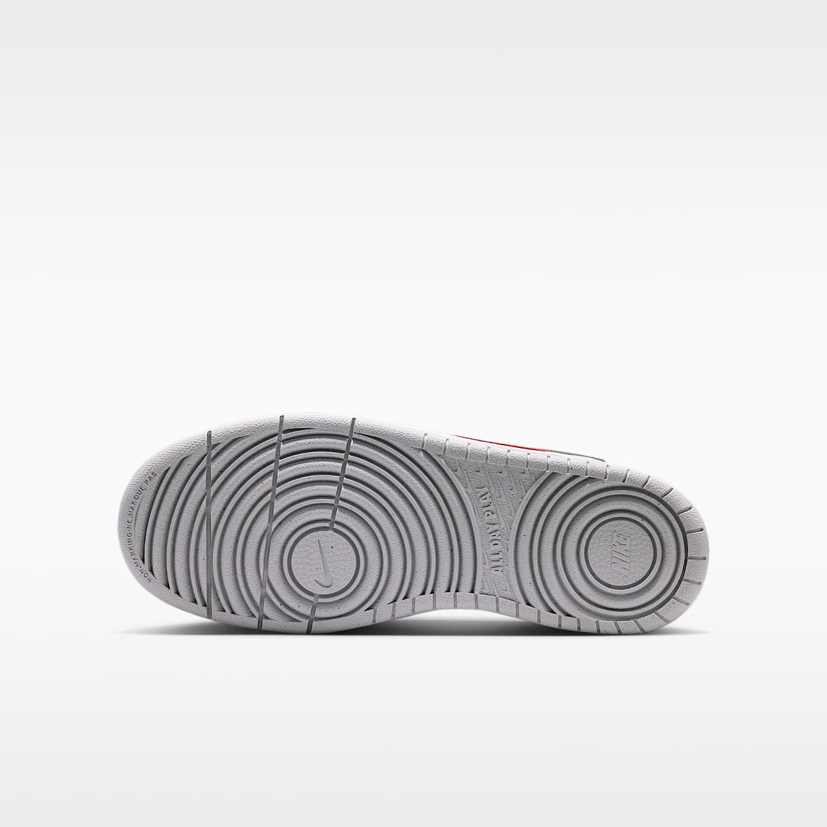 Nike Court Borough Mid 2 – Gris humo/Gris niebla/Blanco/Rojo picante – vista 2