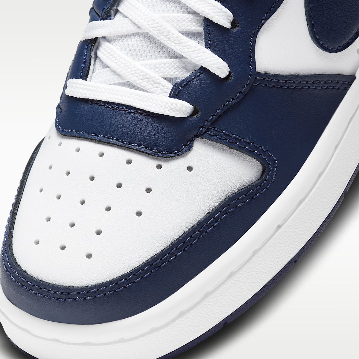 Nike Court Borough Mid 2 – Blanco/Azul señal/Azul vacío – vista 7