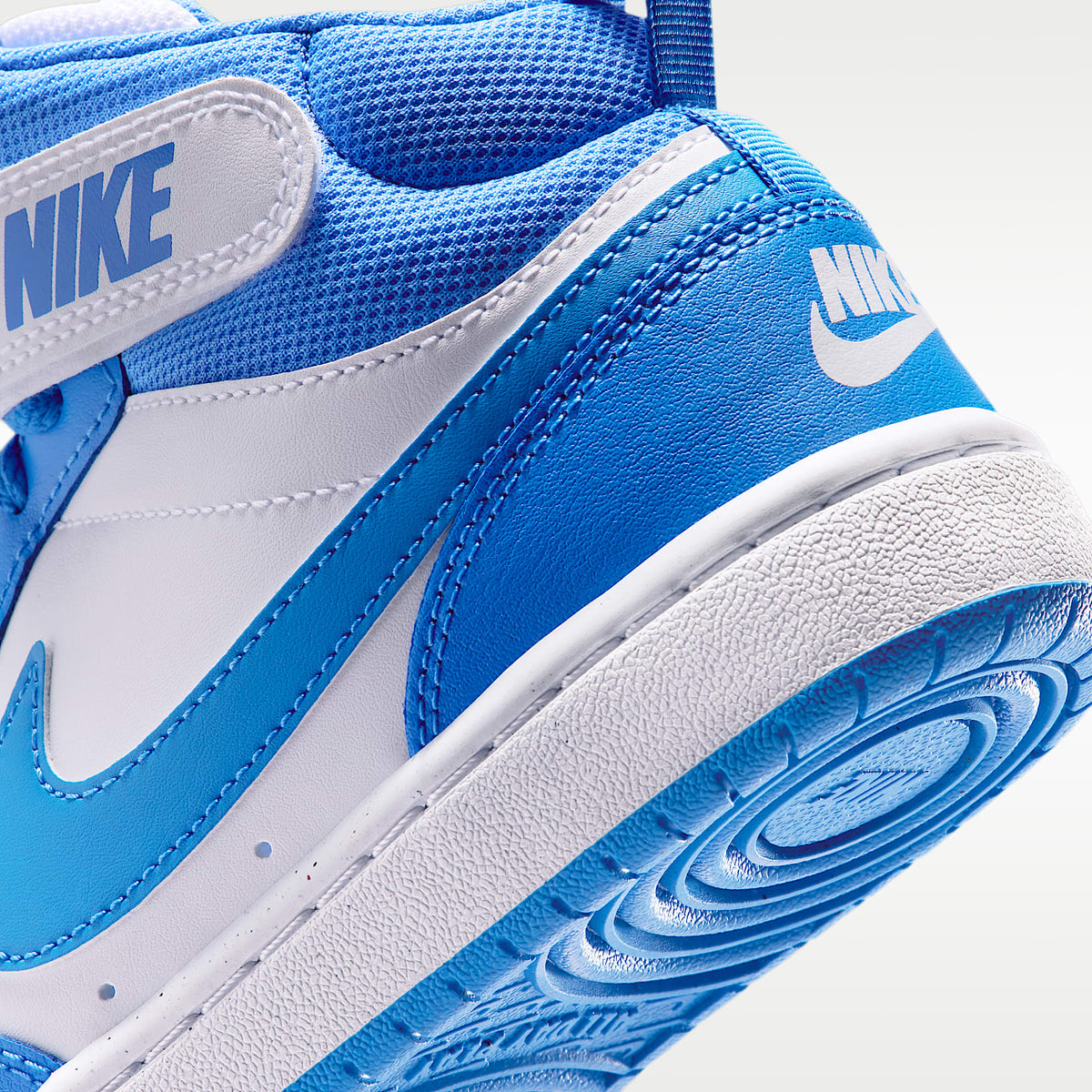 Nike Court Borough Mid 2 – Blanco/Azul cristal/Blanco/Azul cristal – vista 8