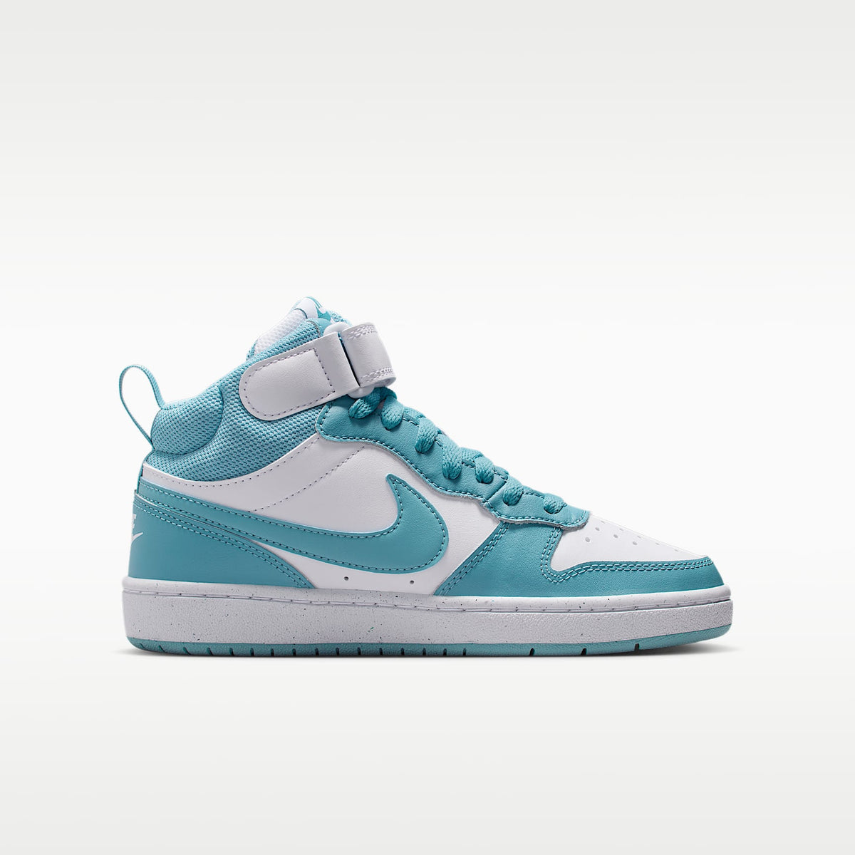 Nike Court Borough Mid 2 – Blanco/Denim turquesa – vista 3