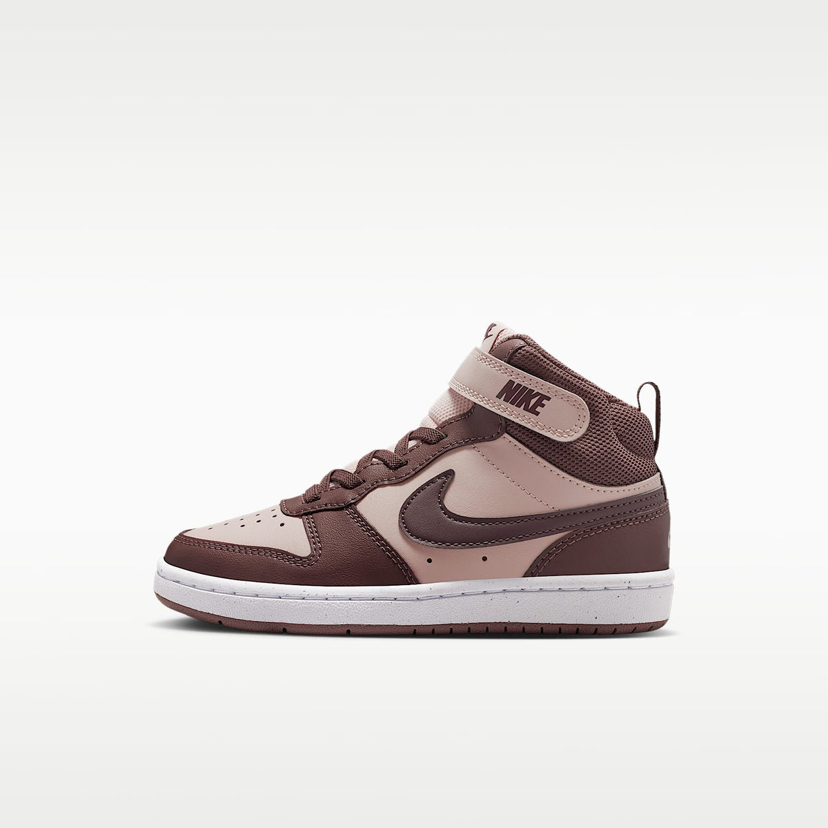 Nike Court Borough Mid 2 – Rojo sedimento/Blanco/Tatuaje – vista 1