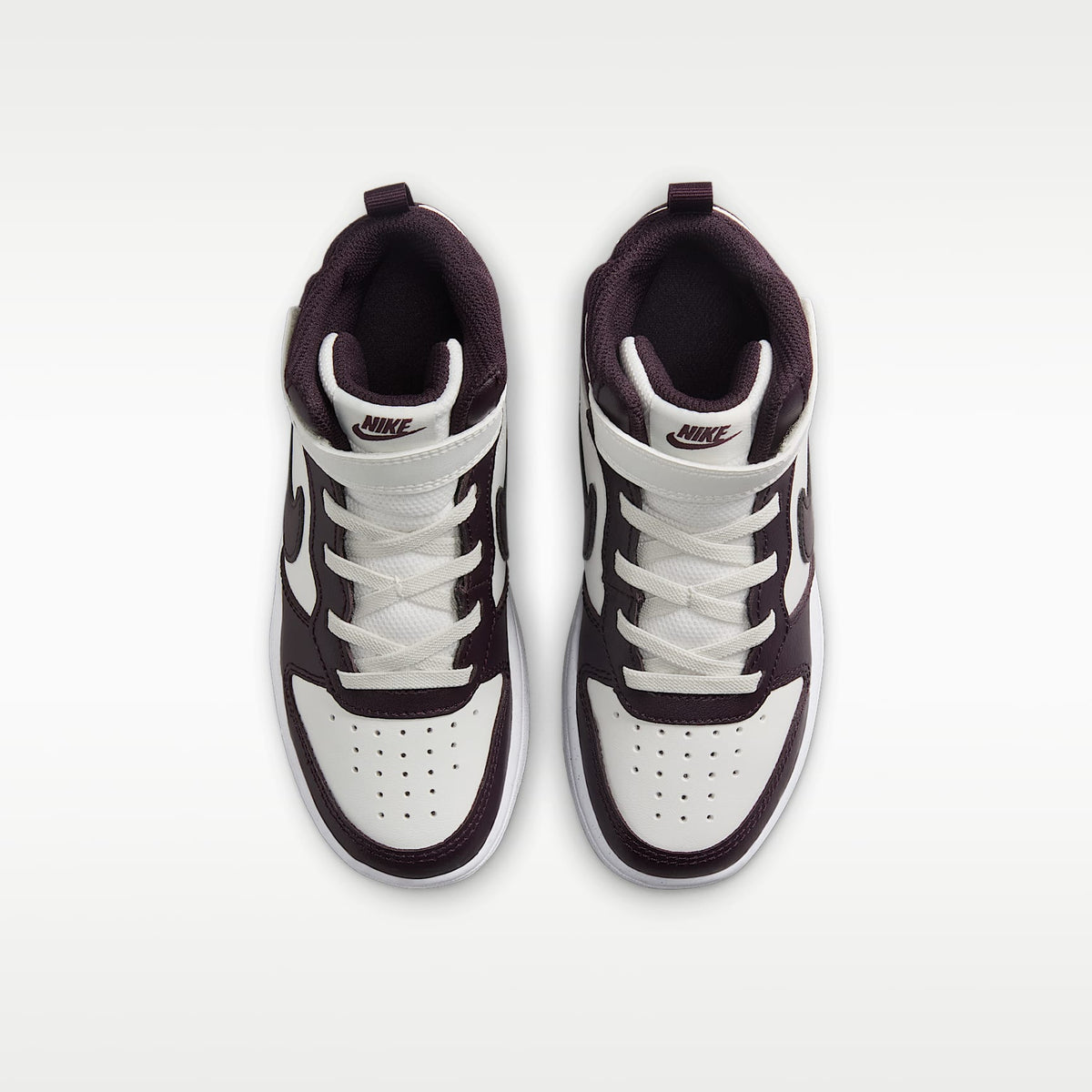 Nike Court Borough Mid 2 – Vela/Blanco/Burdeos ceniza – vista 4