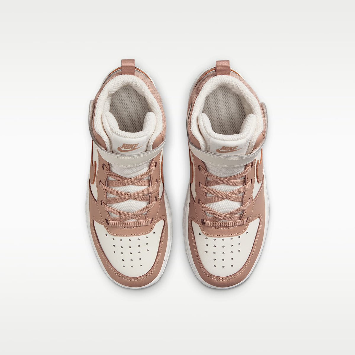 Nike Court Borough Mid 2 – Marfil pálido/Vela/Cáñamo – vista 4