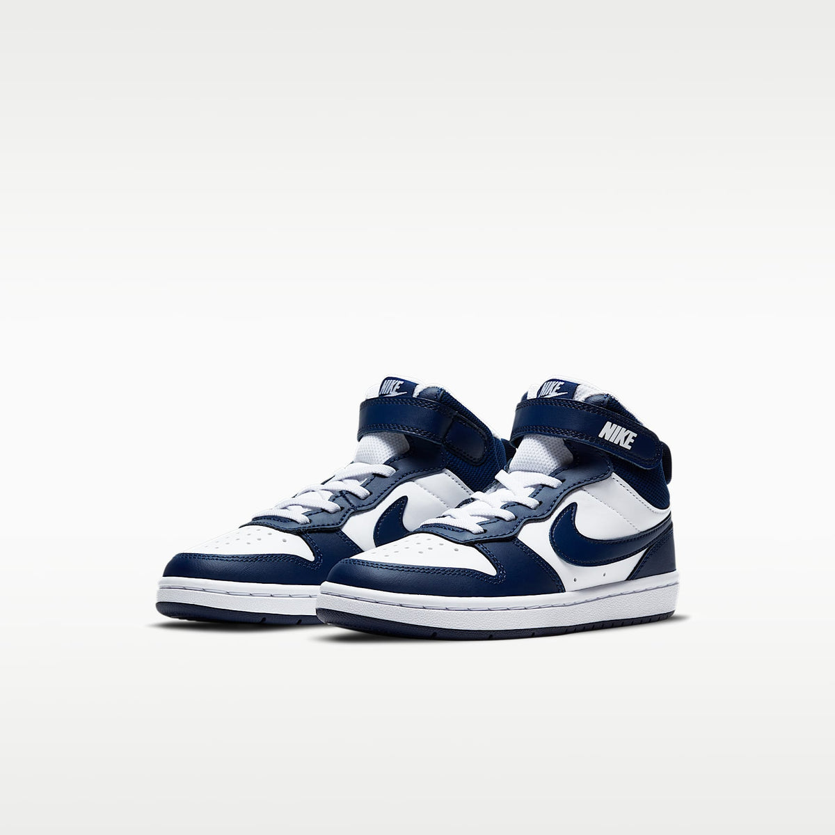 Nike Court Borough Mid 2 – Blanco/Azul señal/Azul vacío – vista 5