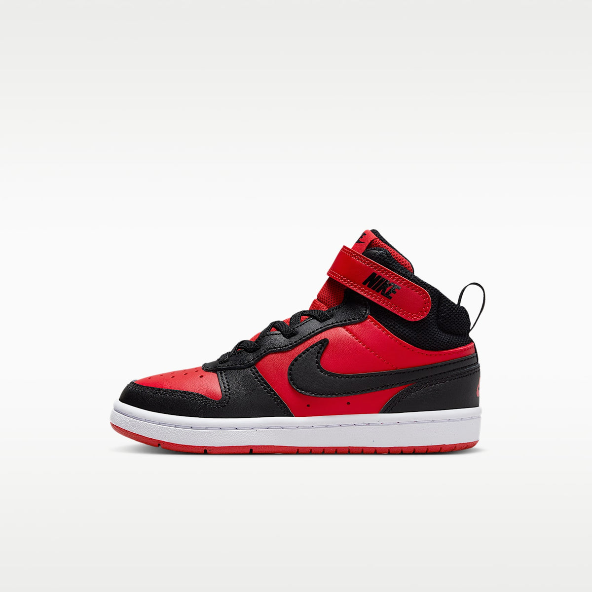 Nike Court Borough Mid 2 – Rojo universitario/Blanco/Negro – vista 1