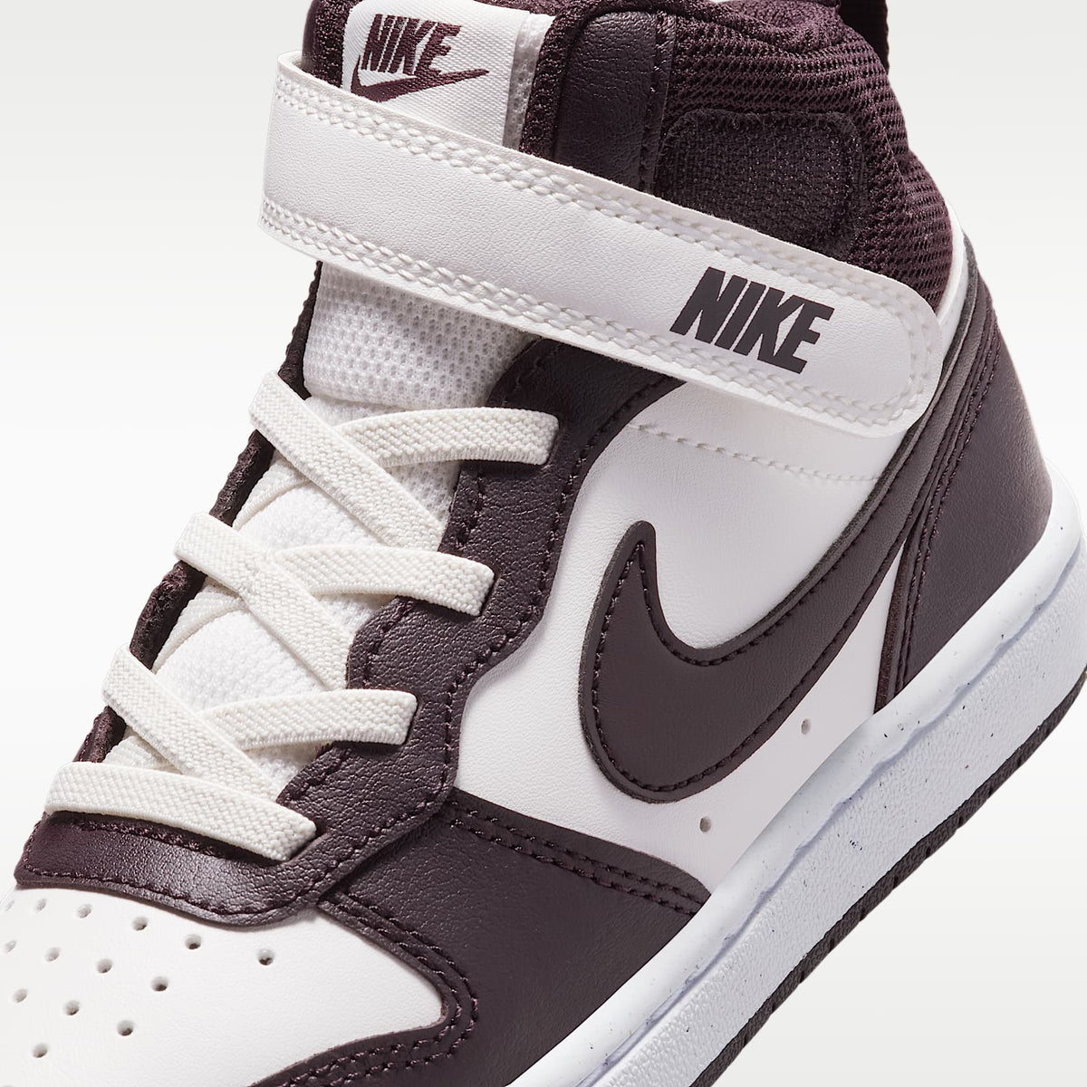 Nike Court Borough Mid 2 – Vela/Blanco/Burdeos ceniza – vista 7