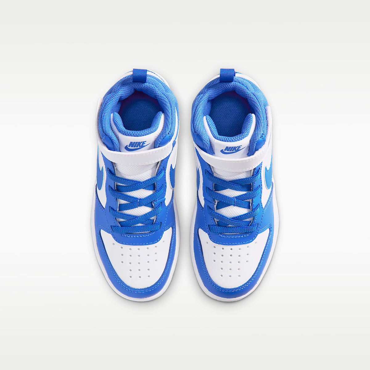 Nike Court Borough Mid 2 – Blanco/Azul cristal/Blanco/Azul cristal – vista 4